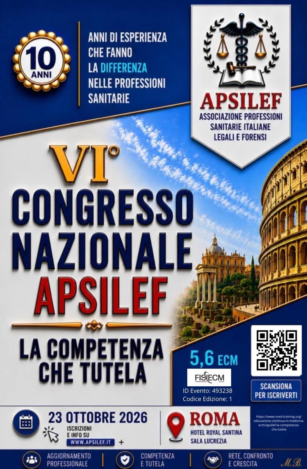 VI Congresso Nazionale APSILEF